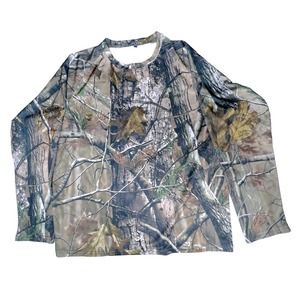 Lucky Bums Brown Camo Top  XL Youth  Long Sleeve